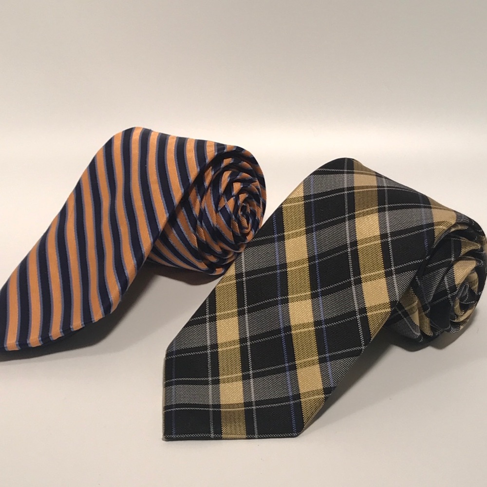 Nautica striped Silk tie & Chaps tartan silk tie